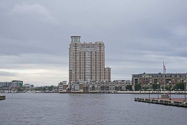 Baltimore View from Inner Harbor Pier 5-6 to the southeast